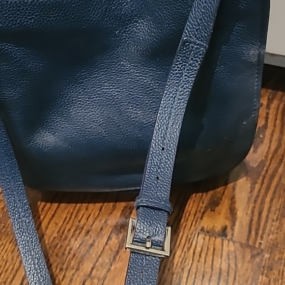 Kate Spade Navy Leather "Orchard Street - Small Hemsley" Crossbody Bag - Picture 9 of 16